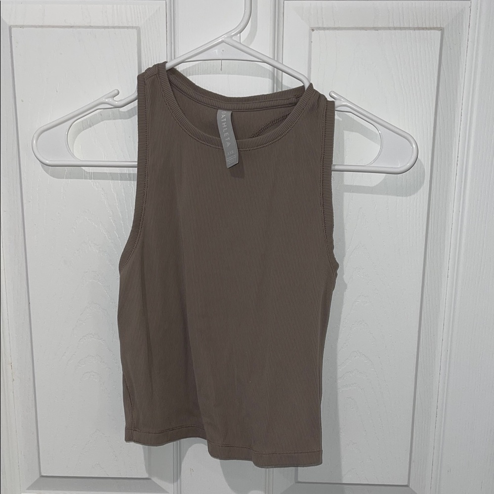 Athleta Light Brown Sleeveless Racerback Women's Top XXS